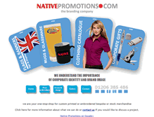 Tablet Screenshot of nativepromotions.com